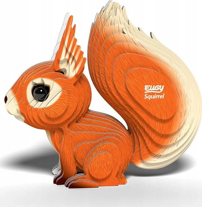 Dėlionė EUGY 3D kartoninis modelis „Voverė“