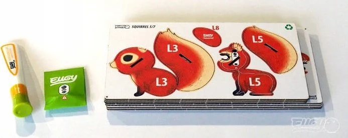 Dėlionė EUGY 3D kartoninis modelis „Voverė“