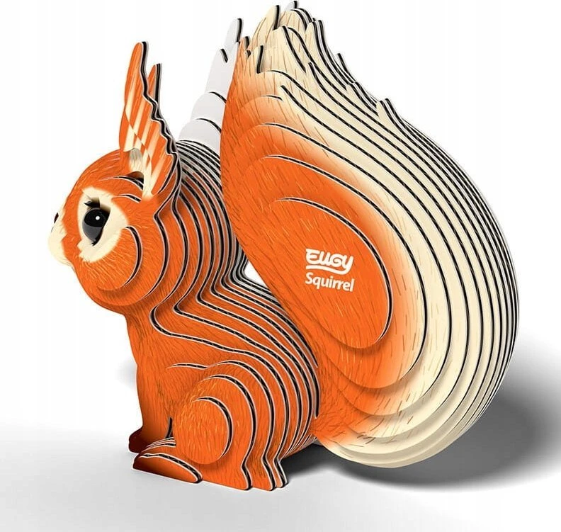 Dėlionė EUGY 3D kartoninis modelis „Voverė“