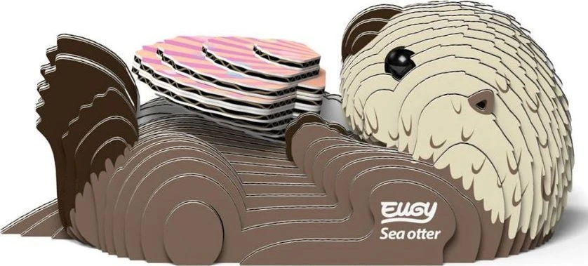 Dėlionė EUGY 3D kartoninis modelis „Ūdra“
