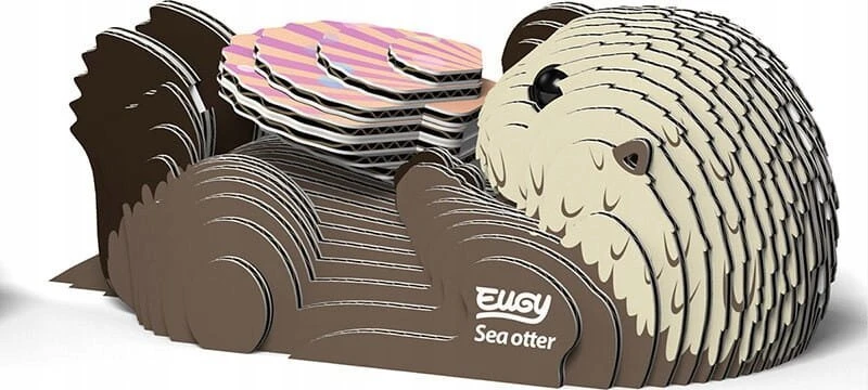 Dėlionė EUGY 3D kartoninis modelis „Ūdra“