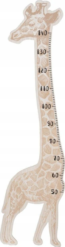 Žirafos formos MDF ūgio matuoklė 140 cm