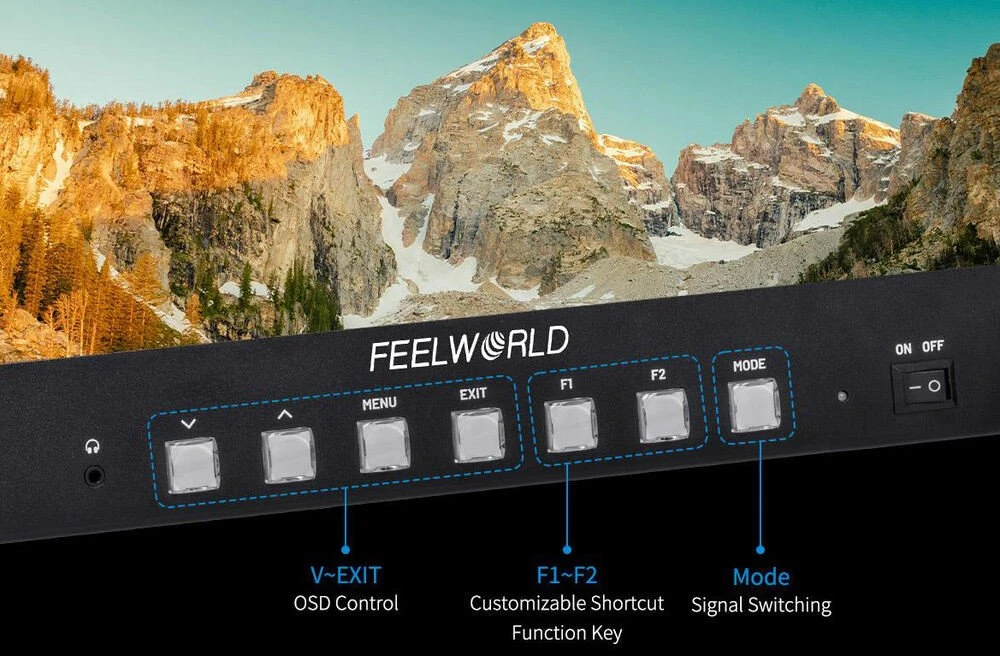 Monitorius - Feelworld FVM215 1000 21.5" Full HD 1000nits 4K HDMI 3G SDI
