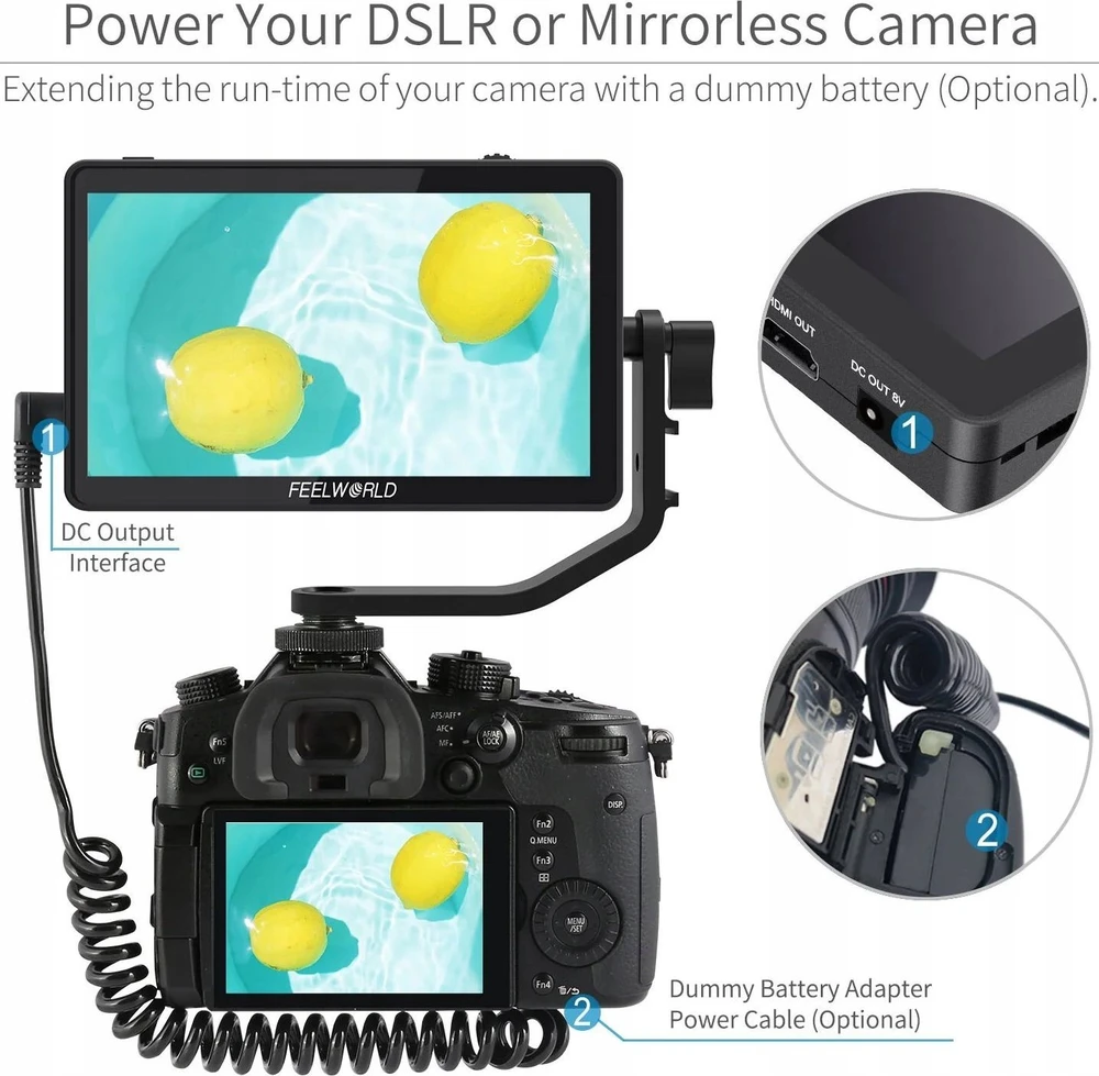 Feelworld Monitorius F6 Plus V2 6" Monitorius