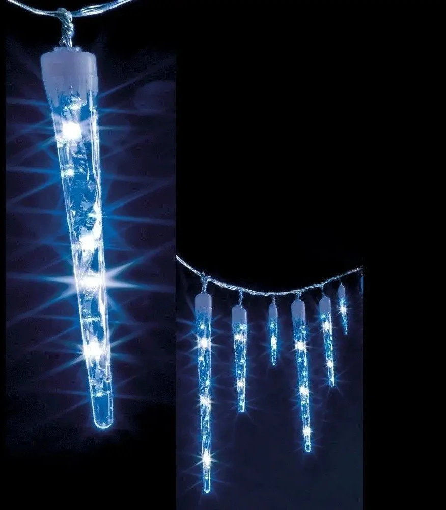 Fééric Lights and Christmas Icicle šviesos grandinėlė 63 LED, mėlyna