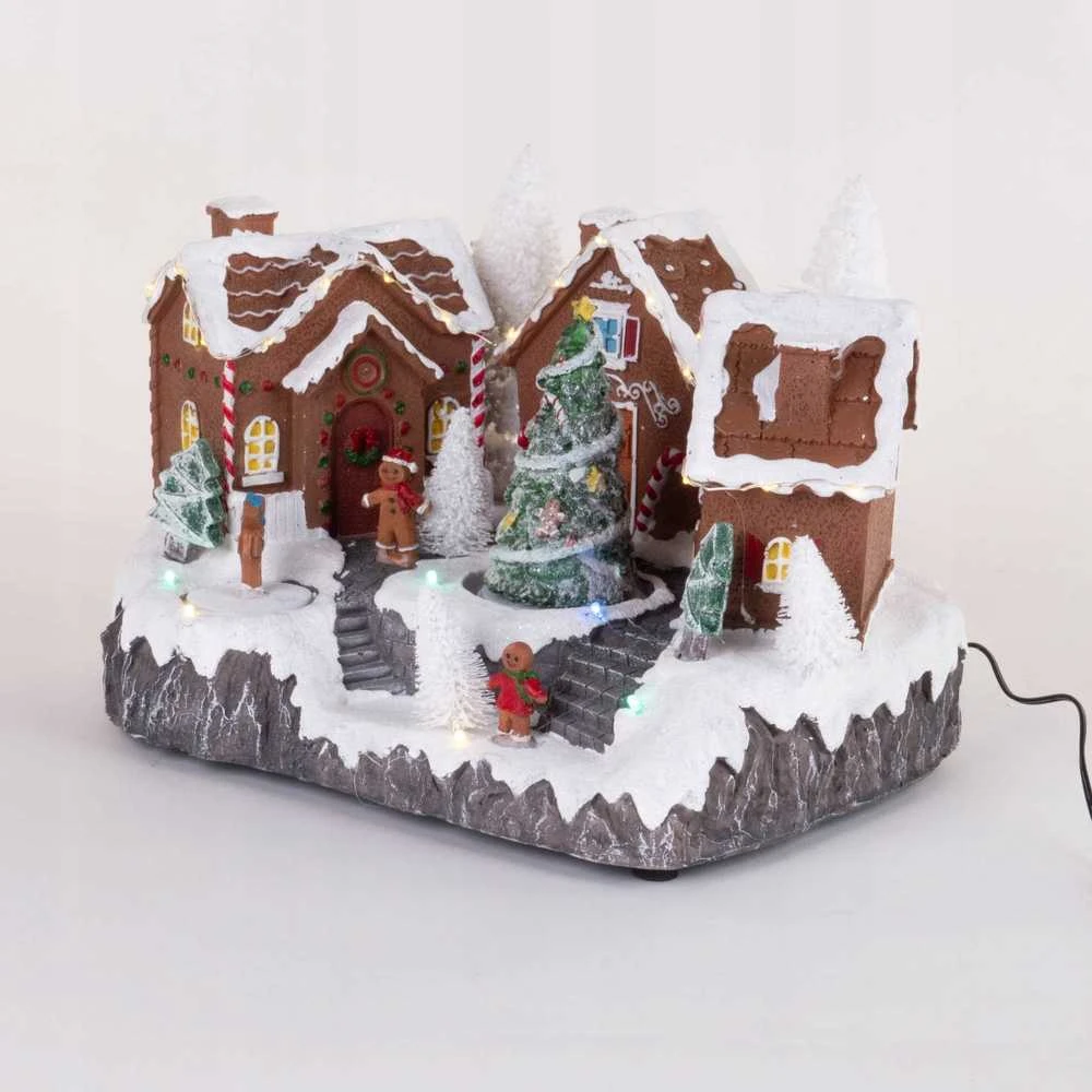 Fééric Lights and Christmas Judantis kalėdinis peizažas, meduoliniai nameliai, 31 x 23 cm