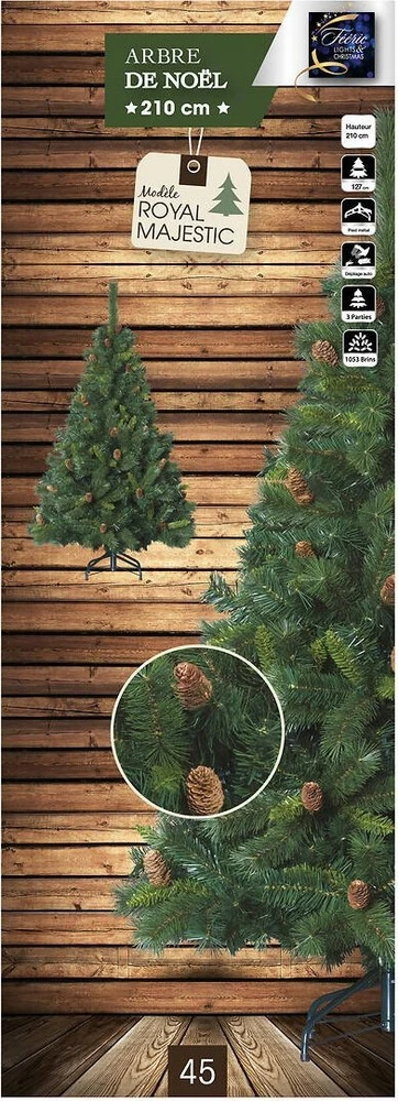 Fééric Lights and Christmas Dirbtinė eglutė su kūgiais, 210 cm