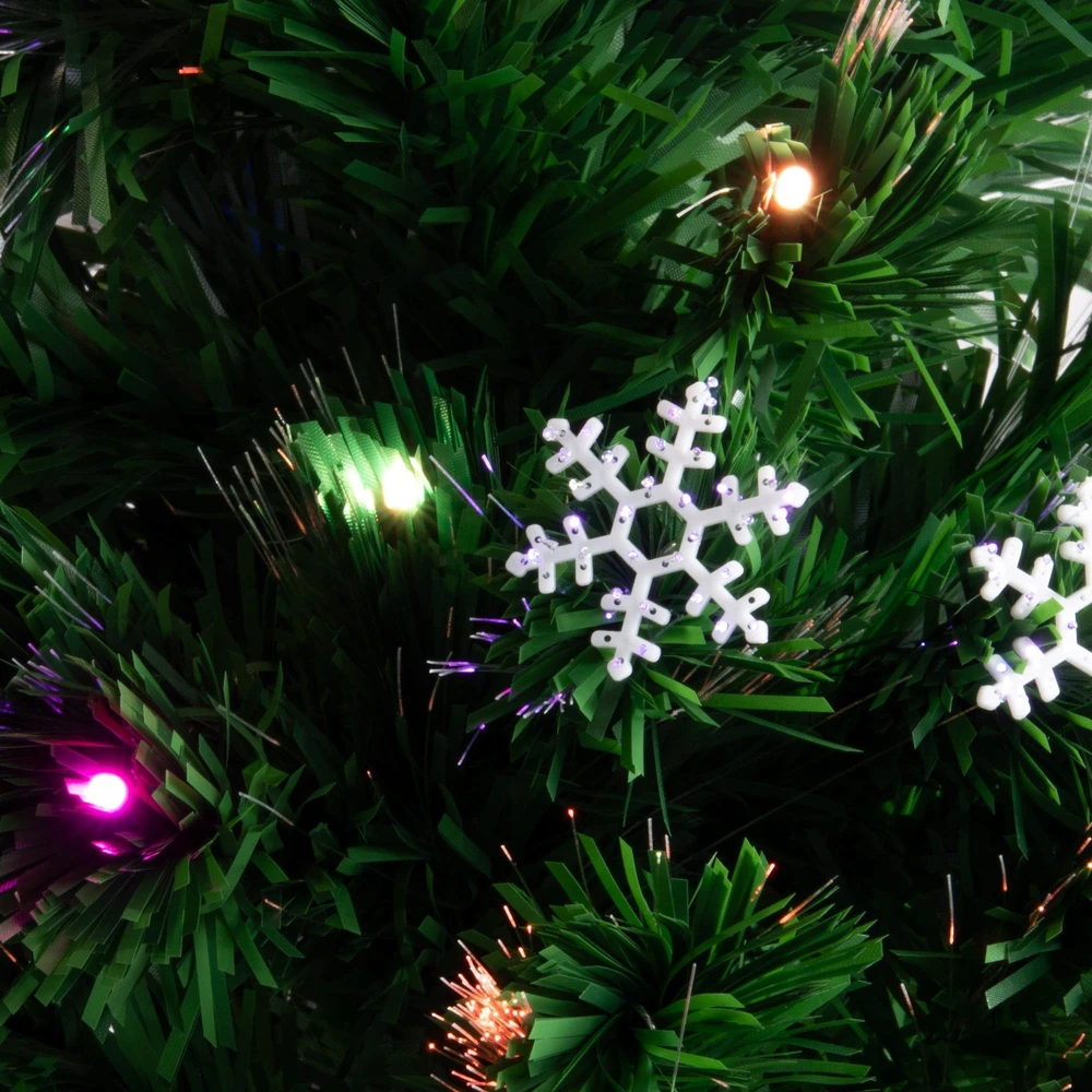 Fééric Lights and Christmas Star Dirbtinė Kalėdų eglutė su apšvietimu ir žvaigžde, 90 cm