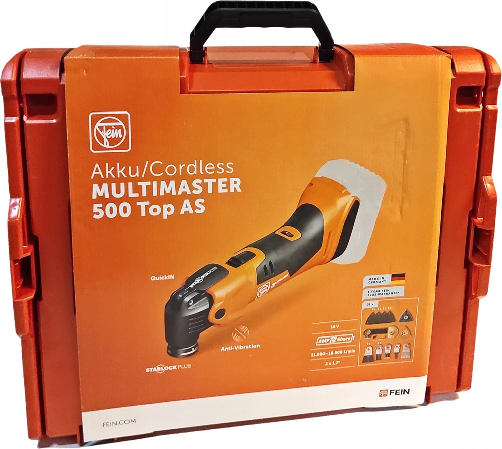 Fein MULTIMASTER AMM 500 PLUS TOP AS STARTER 2x2Ah daugiafunkcis įrankis