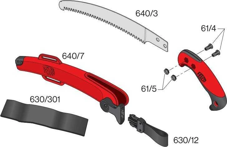 Lenktas pjūklas FELCO 270mm