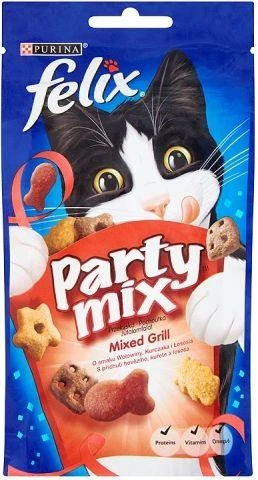 Purina Nestle Sausas Kačių Maistas - Felix Party Mix 60 g