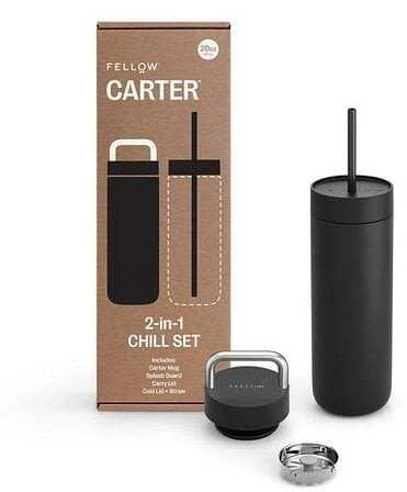 Fellow Carter 2-in-1 šaldymo rinkinys, 591 ml - matinis juodas