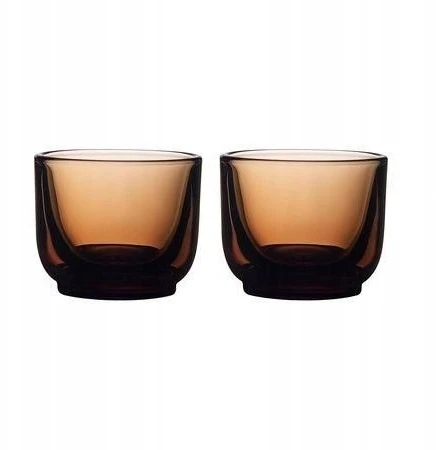Fellow - dviejų stiklinių „Pirch Espresso“ rinkinys, 100 ml - gintaro spalvos