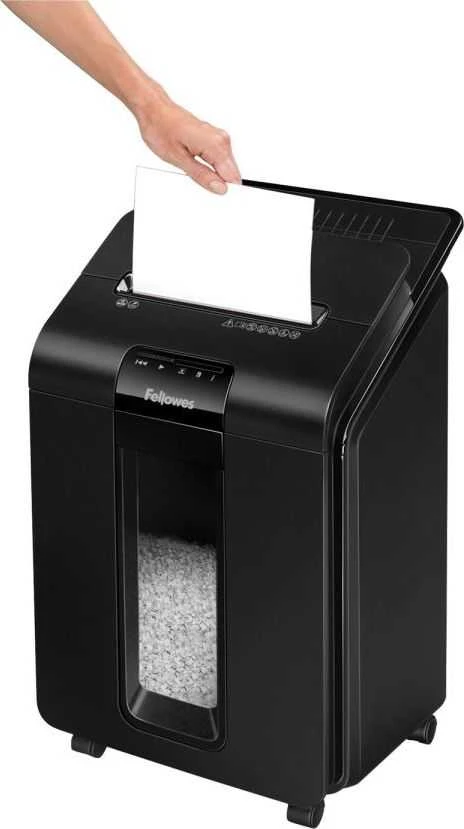 Fellowes AutoMax™ 100M Automatinis kompaktiškas dokumentų naikiklis
