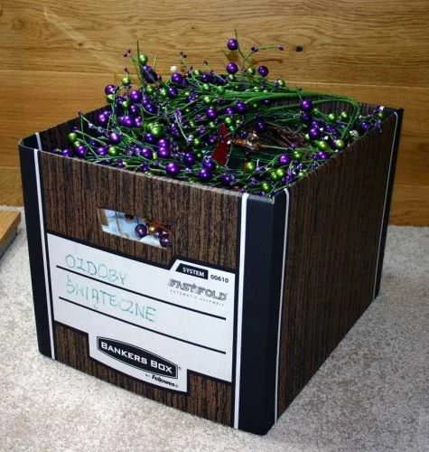 Archyvinė dėžė Fellowes Woodgrain Bankers Box, 325x285x385mm, kartoninė, su dangčiu, 2 vnt, rudos spalvos
