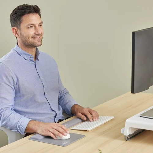 Klaviatūra Fellowes | „Breyta Compact“ klaviatūros (TKL) riešo atrama | Pilkas