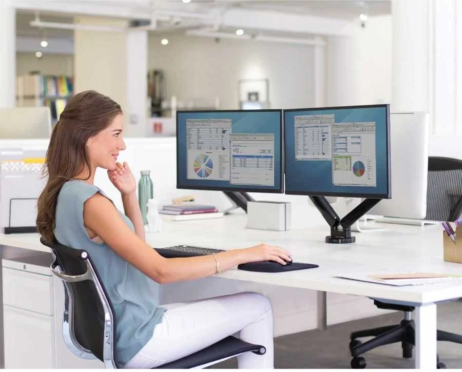 Laikiklis Fellowes | Platinum Series Dual Horizontal Monitorius Arm | 8042501 | Juodas