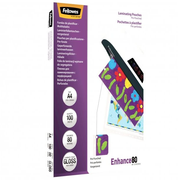 Fellowes Krepšys Laminator 100 vnt. Permatomas A4 (S8407278)
