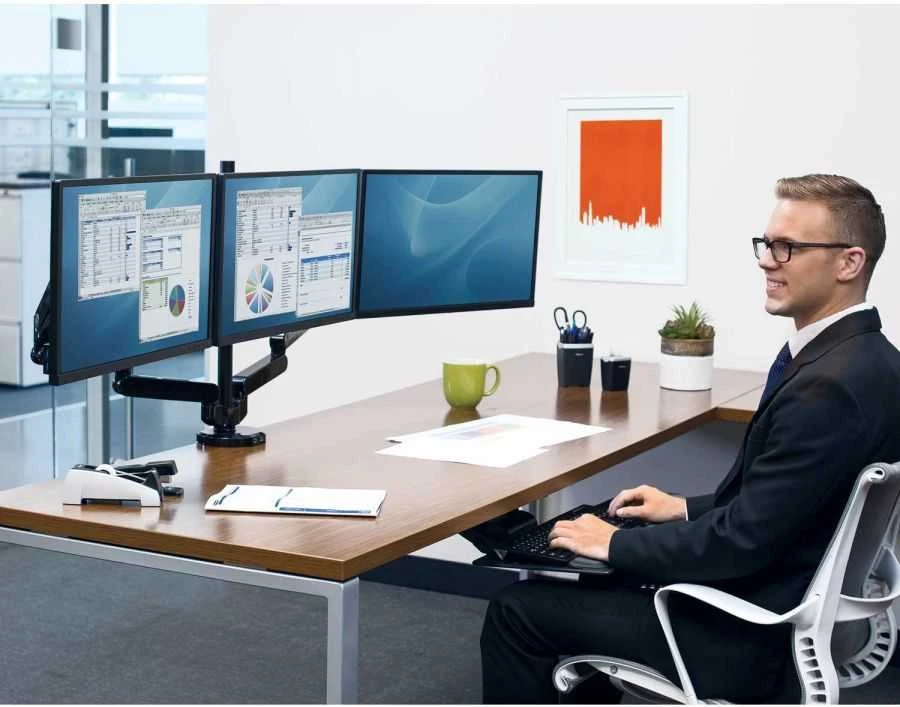 Laikiklis FELLOWES Platinum Series Triple Monitorius Riser