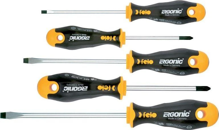 Wolfcraft FELO ATSUKTUVŲ RINKINYS 5 vnt. 400 ERGONIC SERIJA