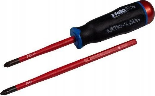 Felo Torque kištukas NM 1.5-3.0 + du izoliuoti VDE žiedai Z2 oraz PH2