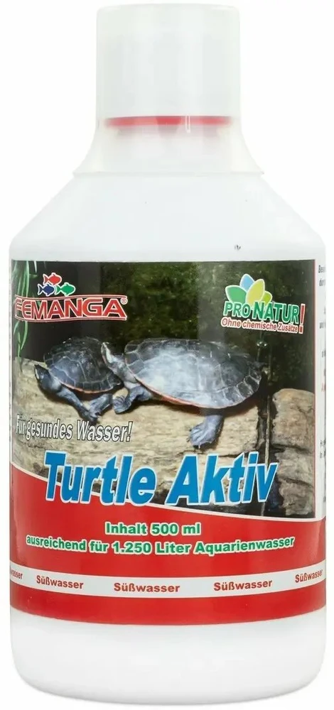 FEMANGA Turtle Aktiv 500 ml maitinimo priedas vėžliams, skatina augimą ir sveikatą