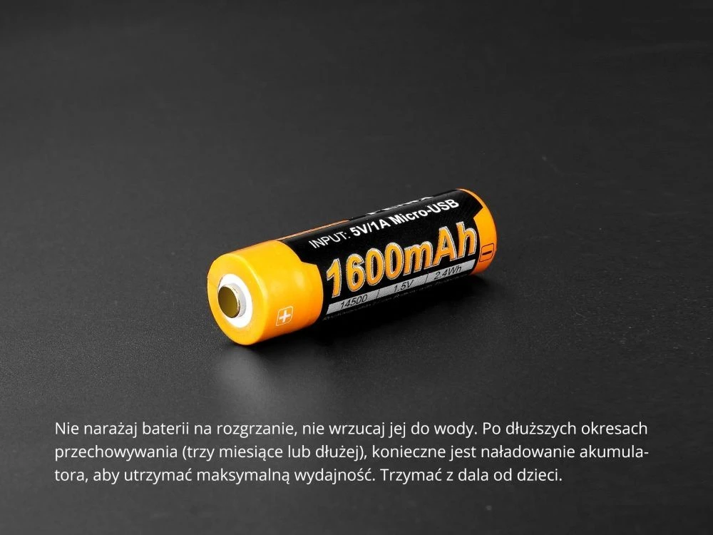 Fenix USB akumuliatorius ARB-L14U (14500 1600 mAh 1,5 V)