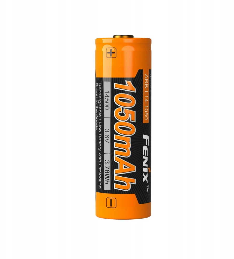 Fenix 14500 1050 mAh ličio jonų baterija