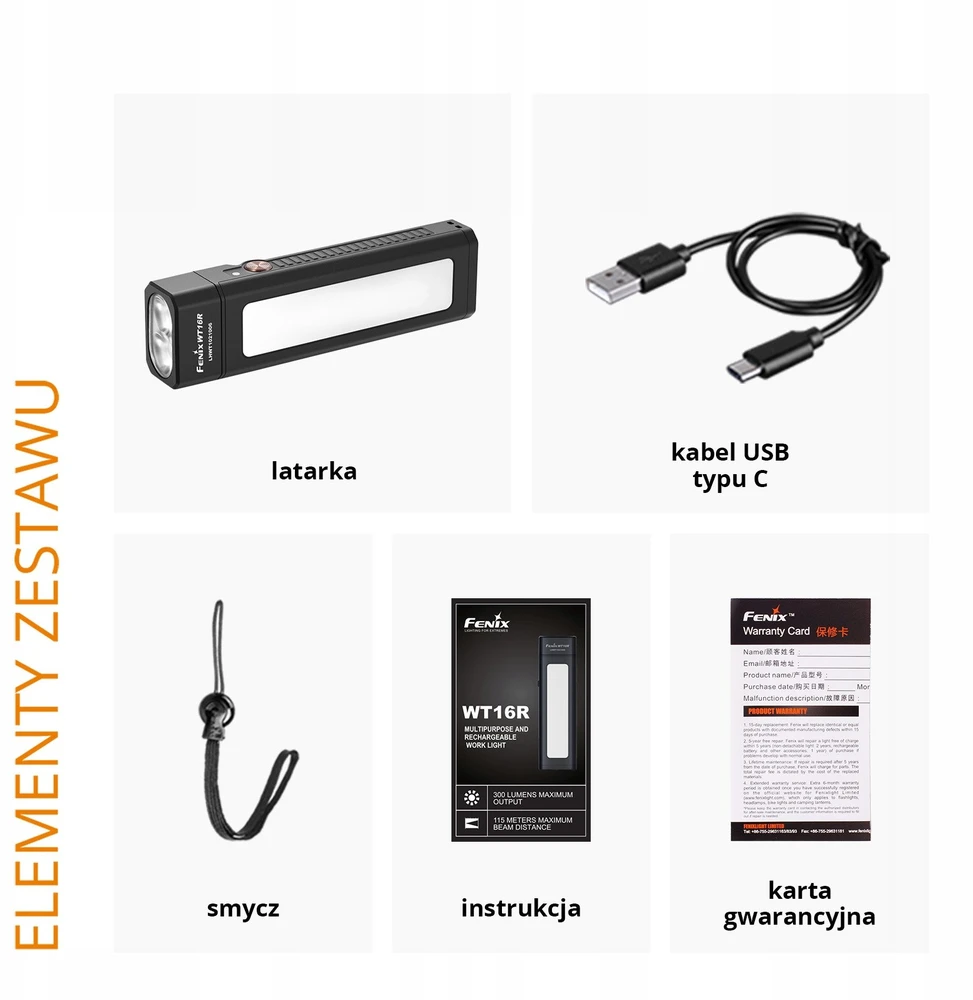 Fenix WT16R LED žibintuvėlis