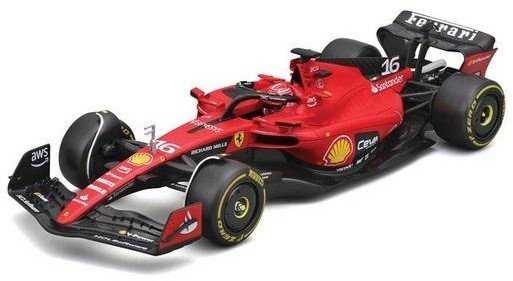 BBURAGO 1:24 automodelis Ferrari SF-23 F1 su šalmu #16 Charles Leclerc, 18-26808