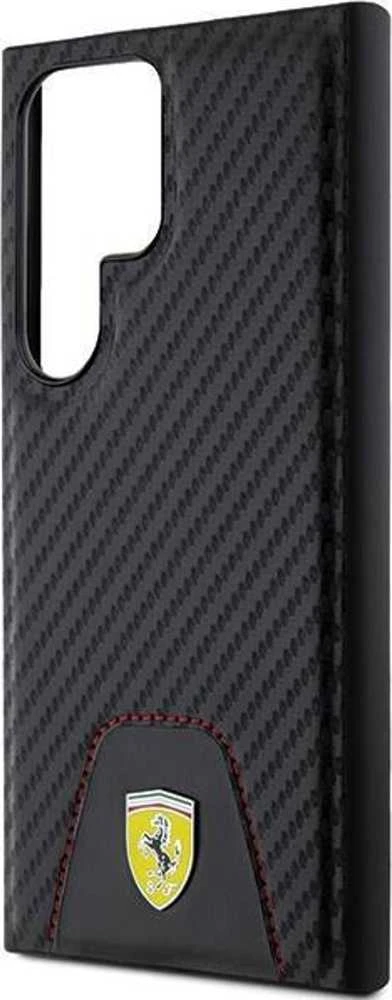 Ferrari FEHCS24LN3 PUK S24 Ultra S928 juodos spalvos kietas dėklas Carbon Stitched Bottom