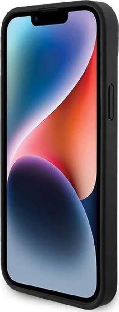 Ferrari FEHCP15MPTWK Apple iPhone 15 Plus /14 Plus 6.7″ juodos spalvos kietas dėklas Twist Metal Logo
