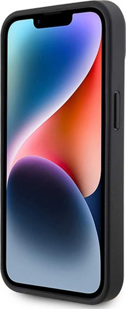 Apple iPhone 15 Ferrari dėklas Twist Metal Logo (FEHCP15SPTWK) juodos spalvos