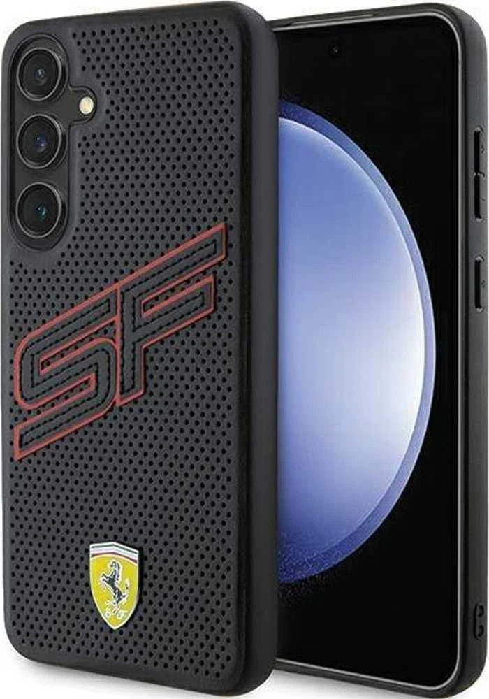 Ferrari FEHCS24SPINK S24 S921 juodos spalvos kietas dėklas Big SF Perforated