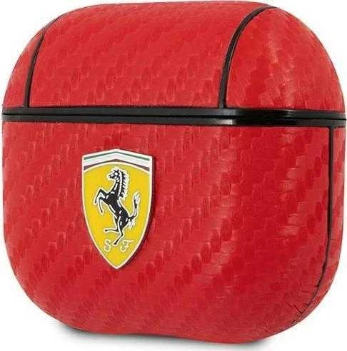 Ferrari FESA3CARE AirPods 3 dėklas red On Track PU Carbon