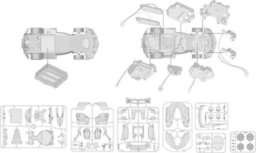 RASTAR automodelis Ferrari FXXK EVO Building Kit, 96900