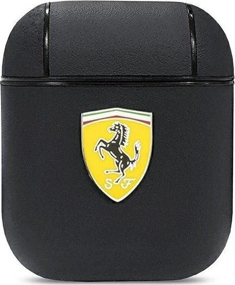 Ferrari FESA2LEBK AirPods dėklas juodos spalvos On Track Leather