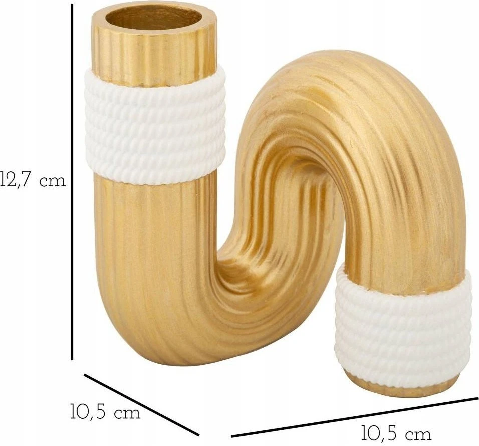 Ferretti Bangos formos vaza iš polirezino, aukštis 13 cm