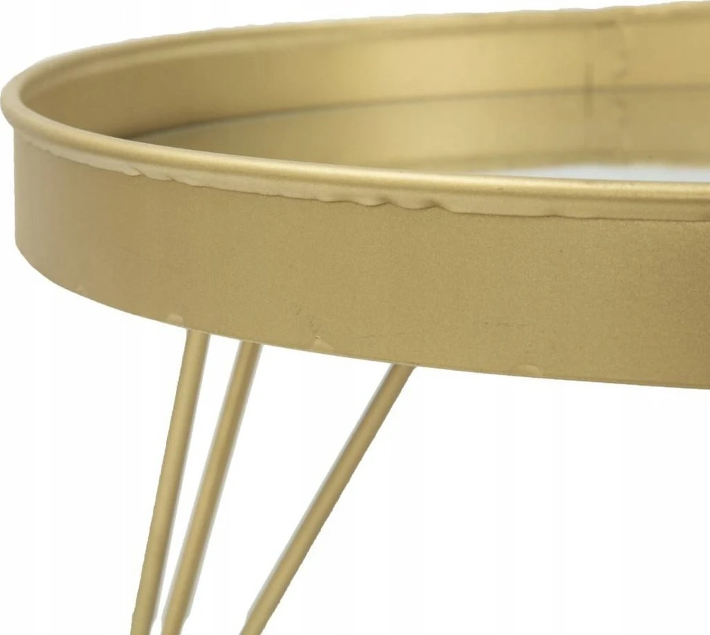 Ferretti Dekoratyvinis veidrodžio padėklas ant kojų, Ø 31 cm