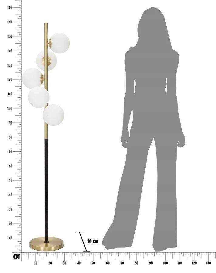 Ferretti grindų lempa Grindų lempa GLAMY DARK, 160 cm