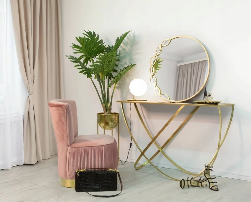 Ferretti Gold gėlių stovai su ištraukiamais gėlių vazonais