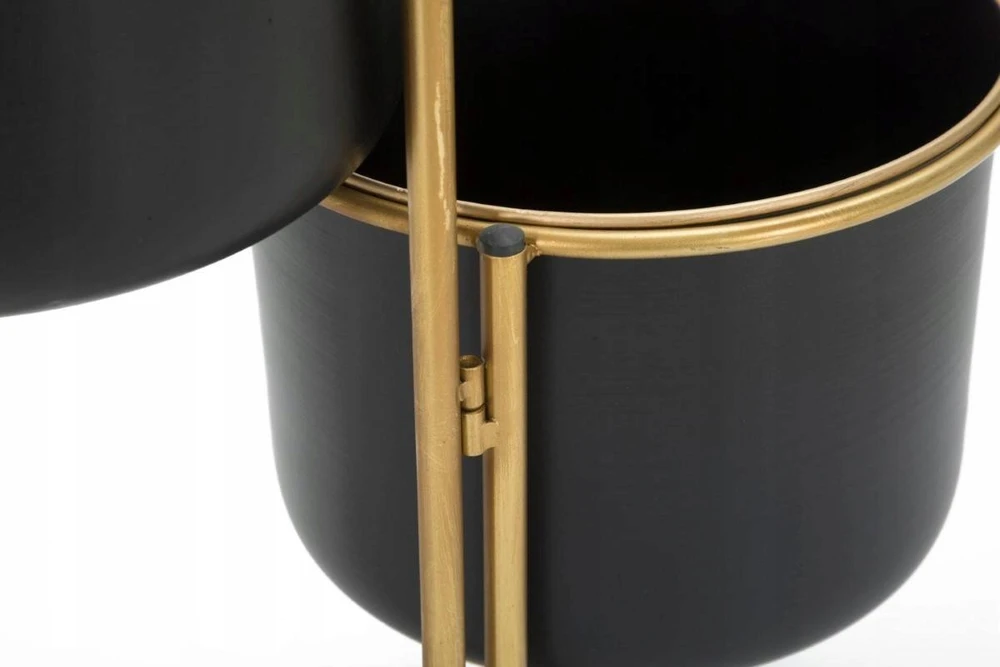 Ferretti Metaliniai gėlių vazonai ant sulankstomo stovo, aukštis 55 cm