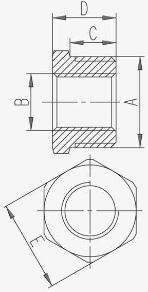 Ferro Brass redukcija 11 / 4x3 / 4 "R09Z