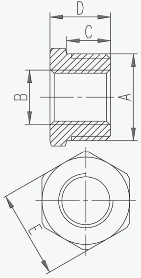 Ferro Žalvarinė redukcija 2x11/4'' R11Z