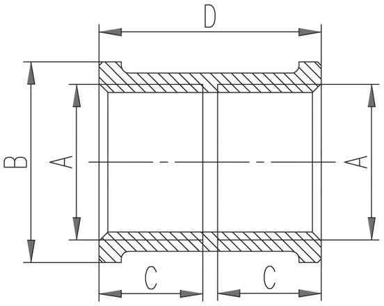 Ferro Žalvarinė įvorė 6/4'' M06Z