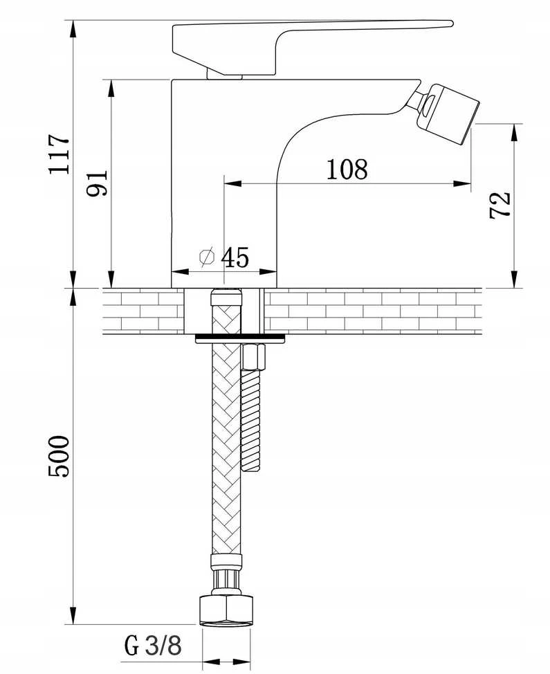 Ferro bidė baterija KOHLMAN PROXIMA BAT.BIDET.1-OT