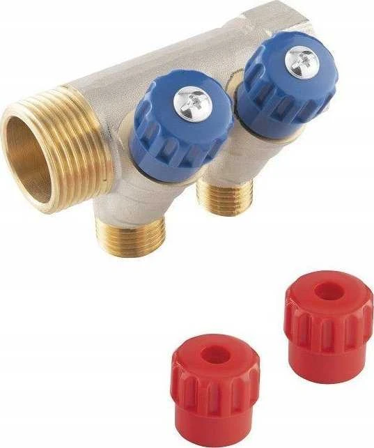 Ferro sanitarinis kolektorius 1"x1/2", 2 krypčių