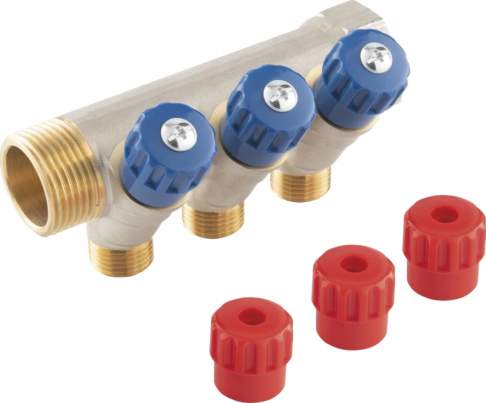 Ferro Sanitarinis kolektorius 1"x1/2", 3 krypčių