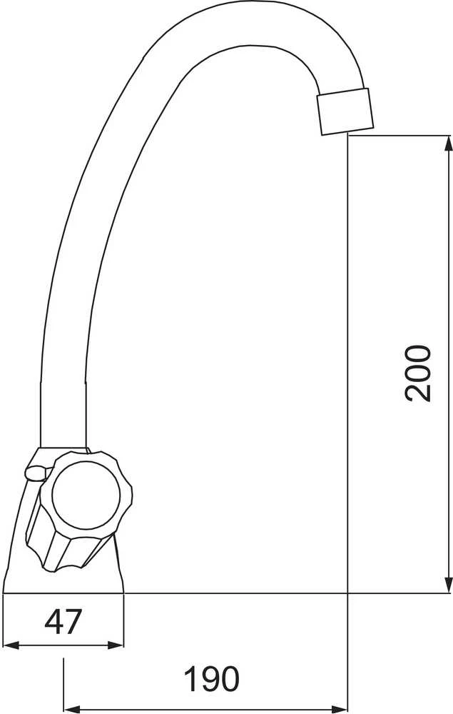 Virtuvinis maišytuvas Ferro Standard chromuota (BST4)