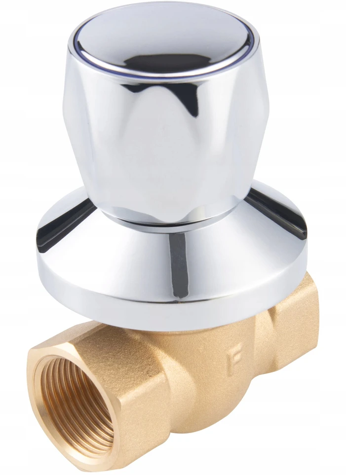Ferro rutulinis ventilis potinkinis, vidinis-vidinis su rankenėle ir rozete, 3/4, F-Power